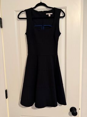 Banana Republic Black Sleeveless Fit & Flare Mini Dress